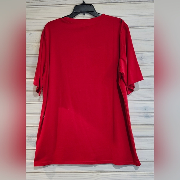 NWT Why Dress Scarlet Nutcracker Sequin Tee Shirt Mini Dress - Picture 3 of 5